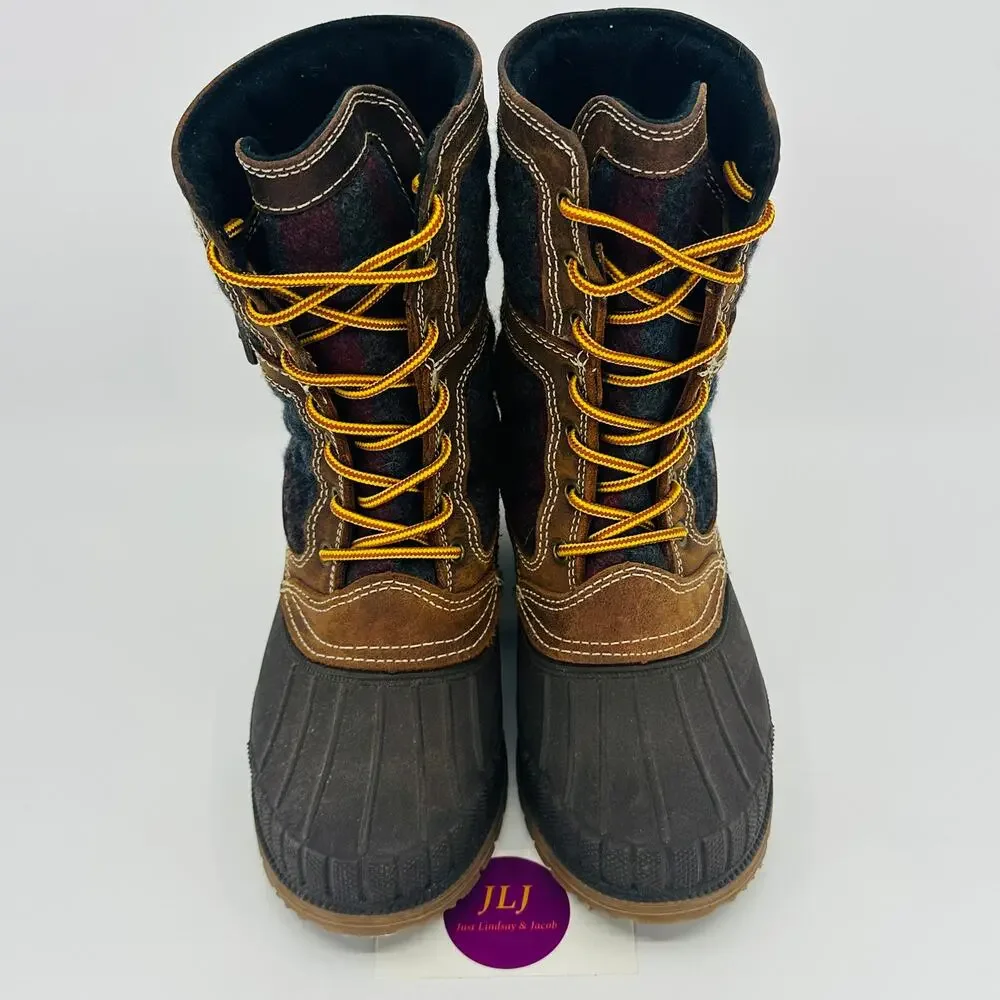 Kamik Women's Sienna Quilted Waterproof Flannel Winter Snow Duck Boots Size 7
